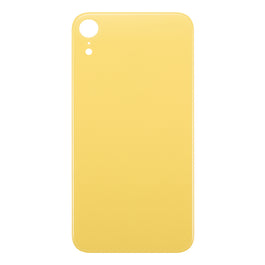 For Apple iPhone XR Back Glass, Enlarged Camera Frame Yellow Compatible
