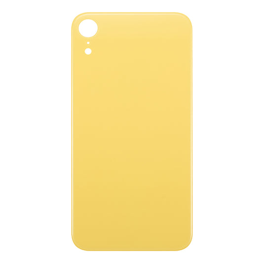 For Apple iPhone XR Back Glass, Enlarged Camera Frame Yellow Compatible