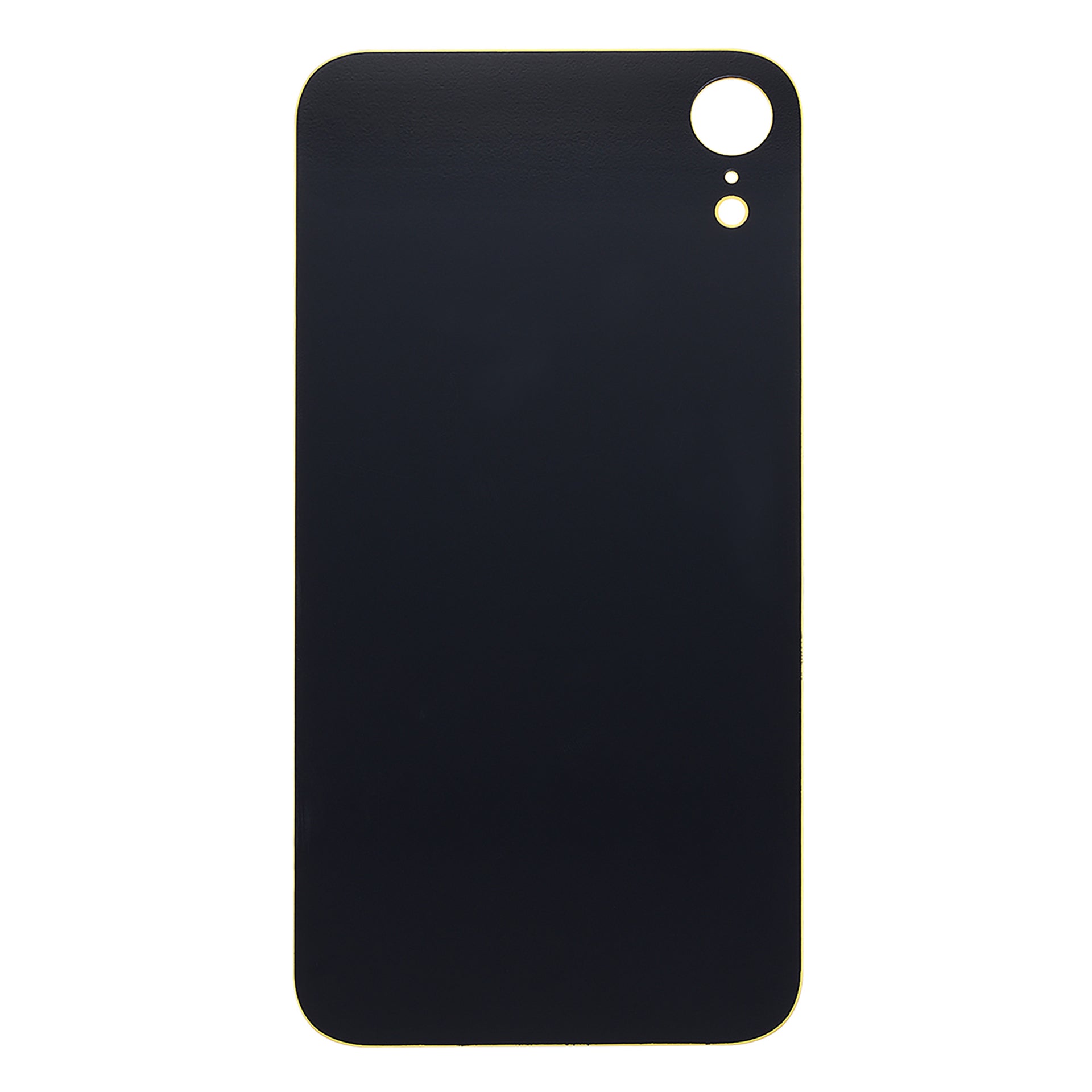 For Apple iPhone XR Back Glass, Enlarged Camera Frame Yellow Compatible