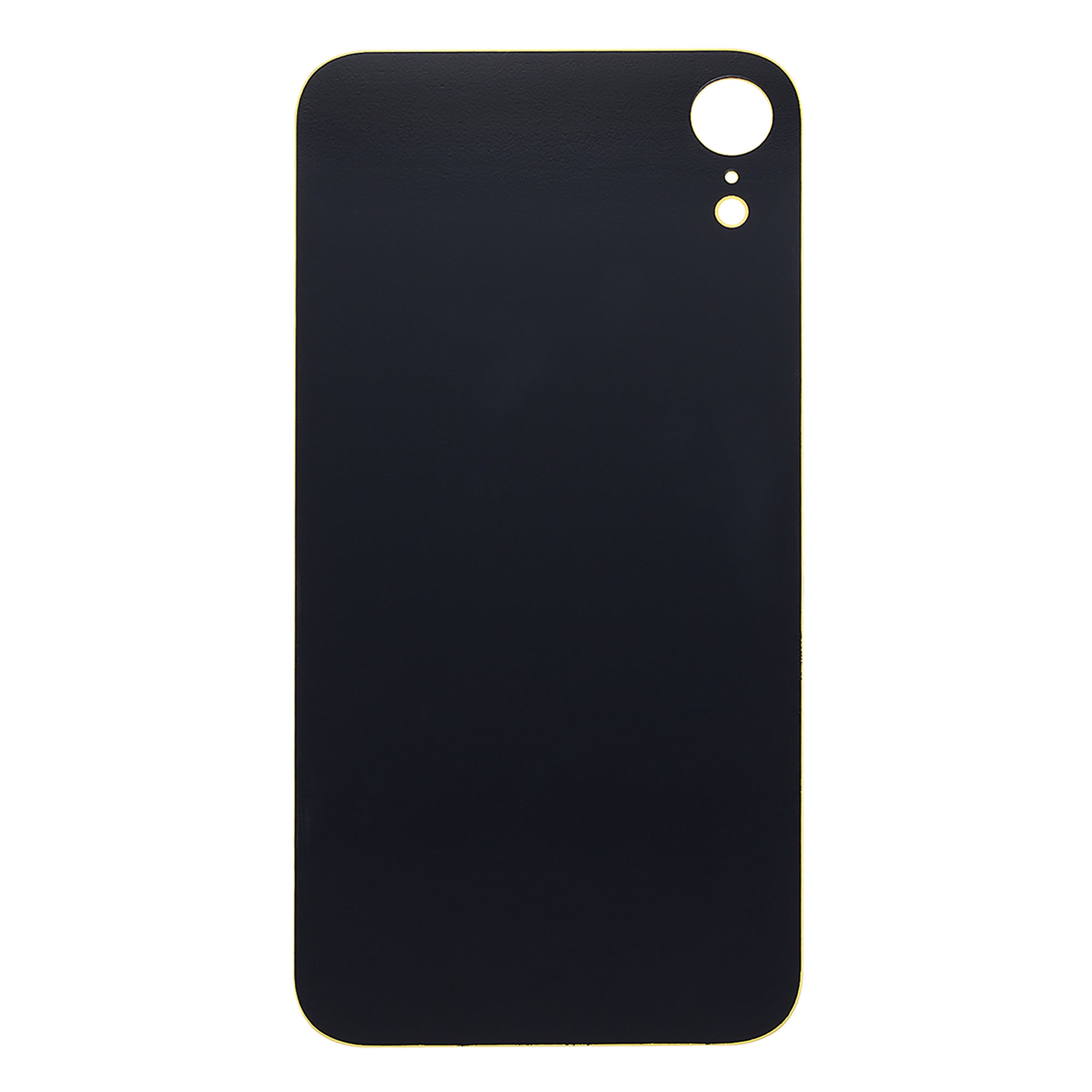 For Apple iPhone XR Back Glass, Enlarged Camera Frame Yellow Compatible