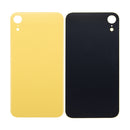 For Apple iPhone XR Back Glass, Enlarged Camera Frame Yellow Compatible