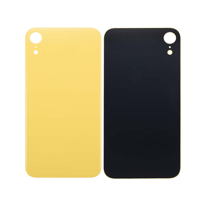 For iPhone Xr Extra Glass Yellow (Enlarged camera frame)