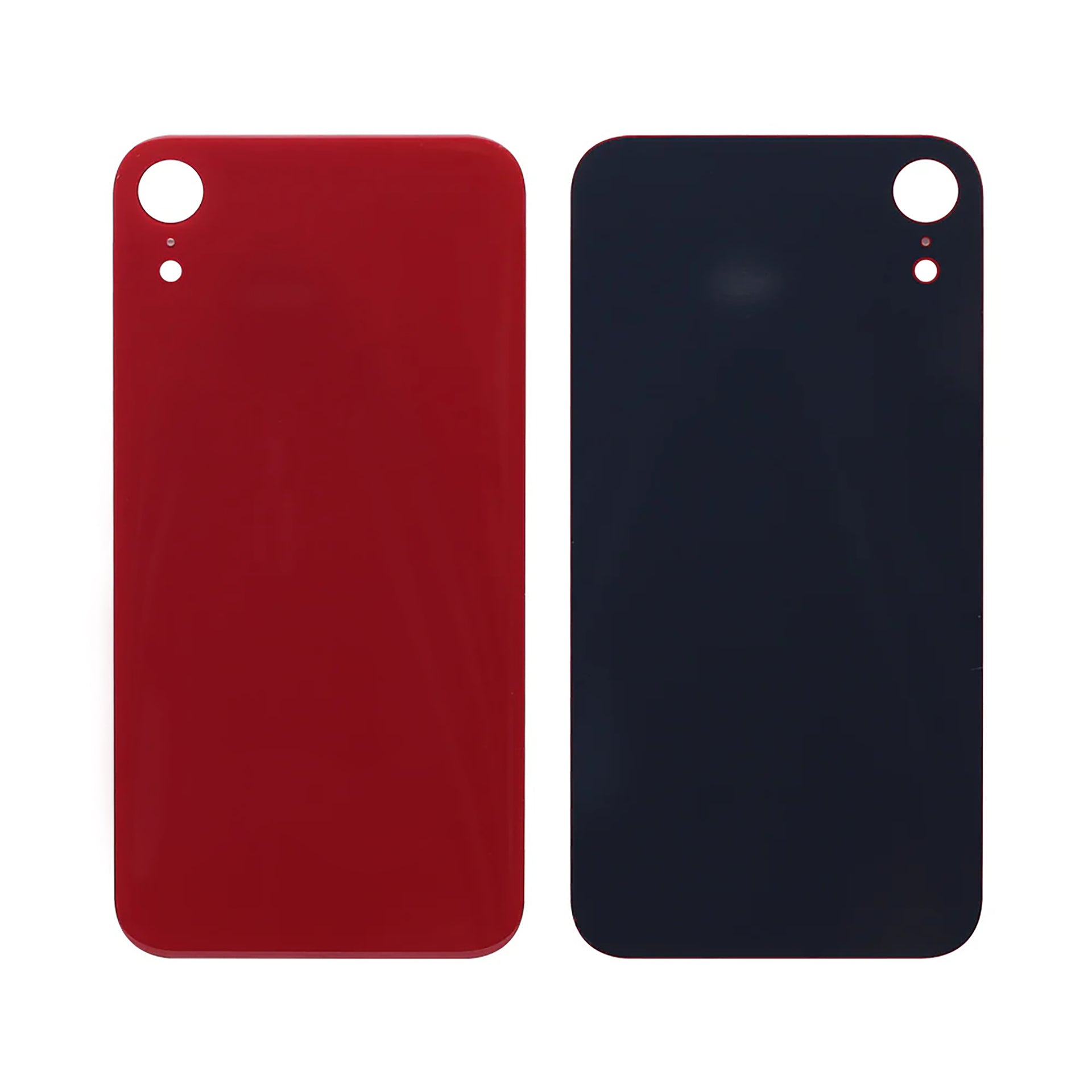 For Apple iPhone XR Back Glass, Enlarged Camera Frame Red Compatible