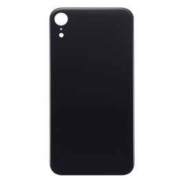 For Apple iPhone XR Back Glass, Enlarged Camera Frame Black Compatible