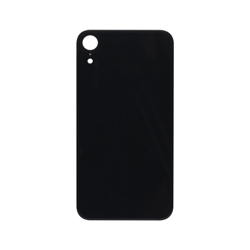 For iPhone Xr Extra Glass Black (Enlarged camera frame)