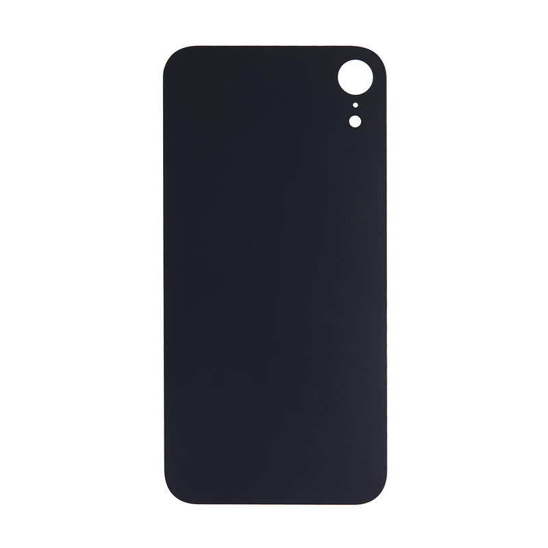 For iPhone Xr Extra Glass Black (Enlarged camera frame)