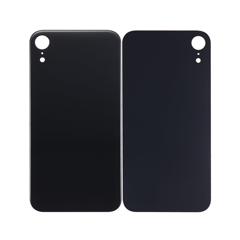 For iPhone Xr Extra Glass Black (Enlarged camera frame)