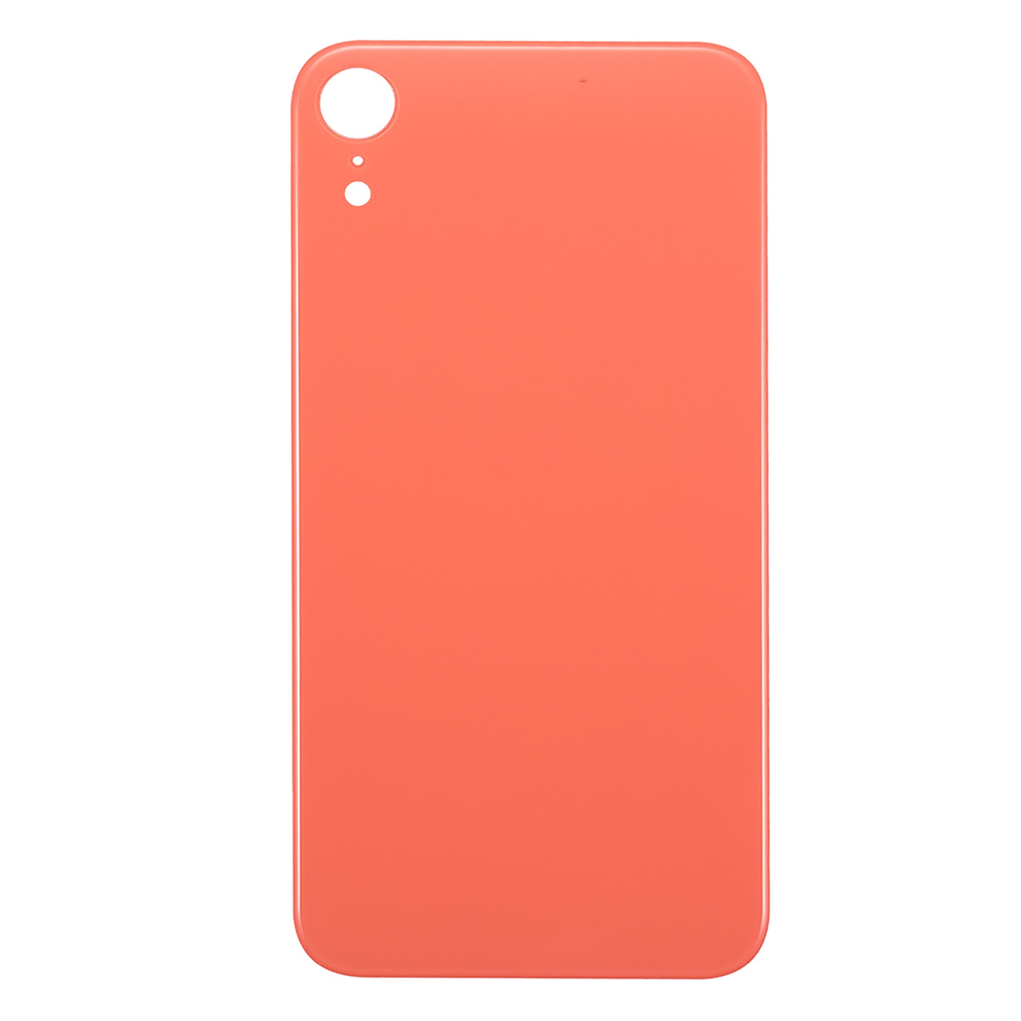 For Apple iPhone XR Back Glass, Enlarged Camera Frame Orange Compatible