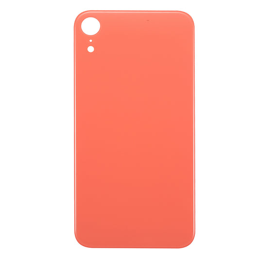 For Apple iPhone XR Back Glass, Enlarged Camera Frame Orange Compatible