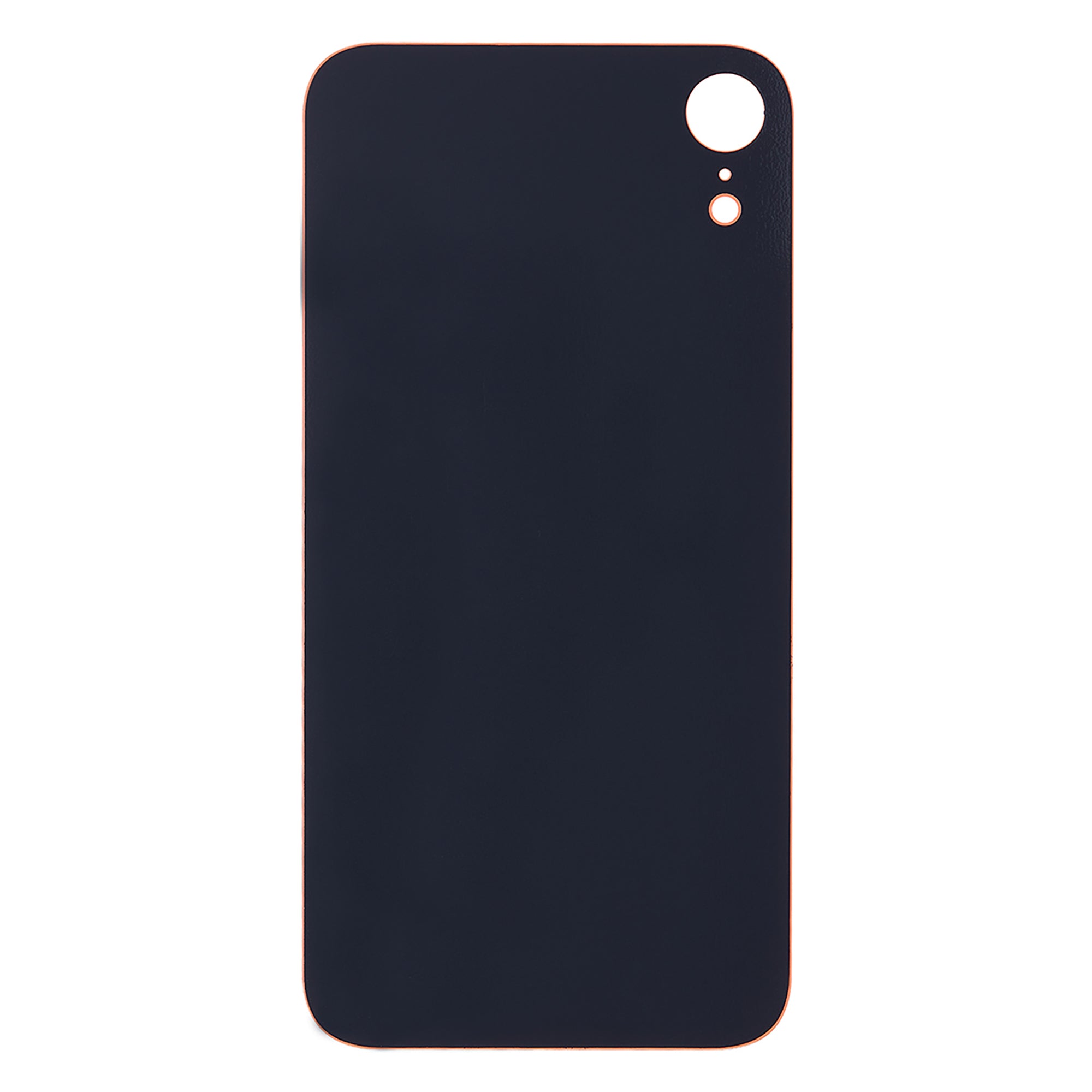 For Apple iPhone XR Back Glass, Enlarged Camera Frame Orange Compatible