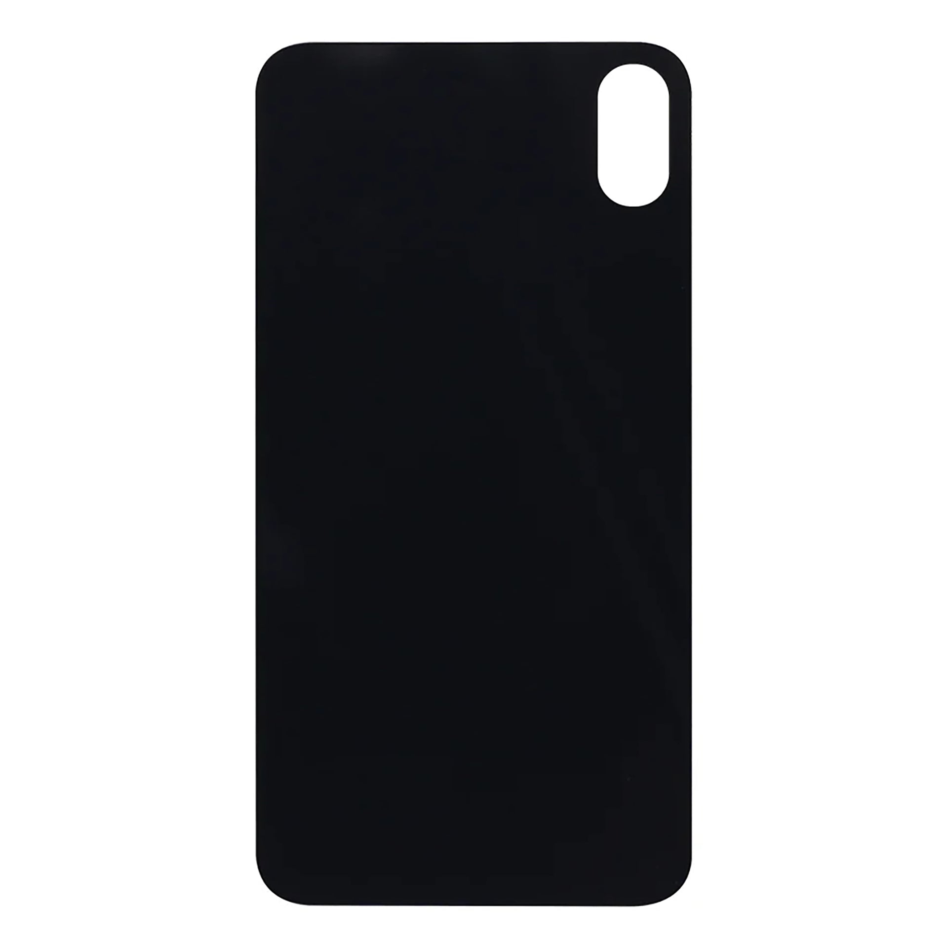 For Apple iPhone XS Max Back Glass, Enlarged Camera Frame Black Compatible