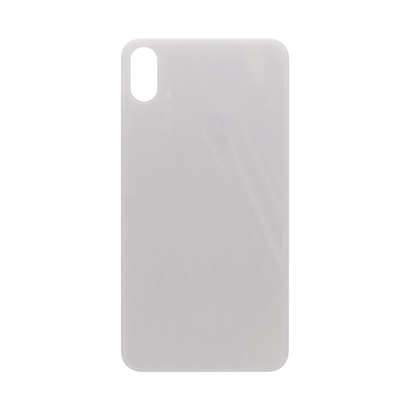 For iPhone Xs Max Extra Glass White (Enlarged camera frame)