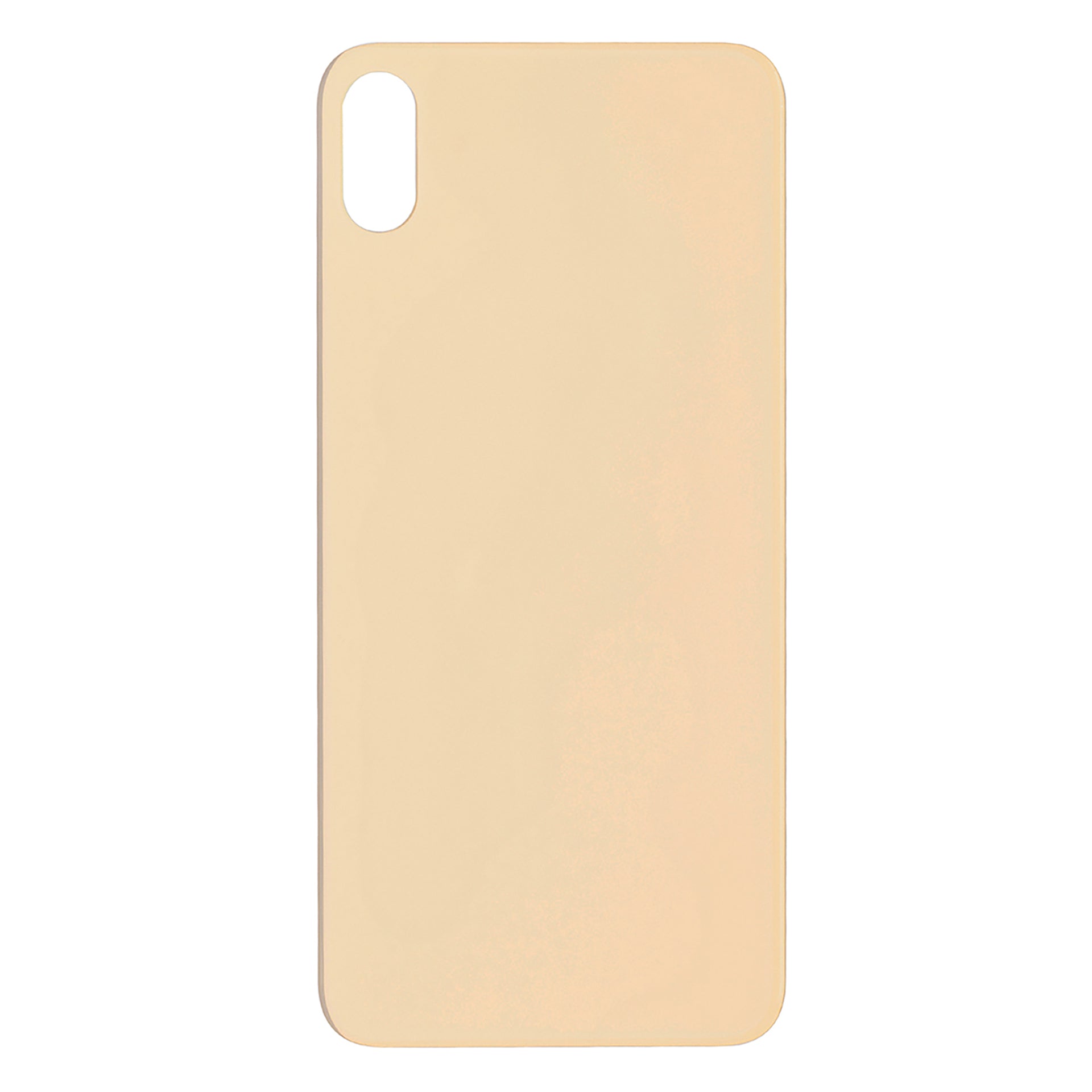 For Apple iPhone XS Max Back Glass, Enlarged Camera Frame Gold Compatible