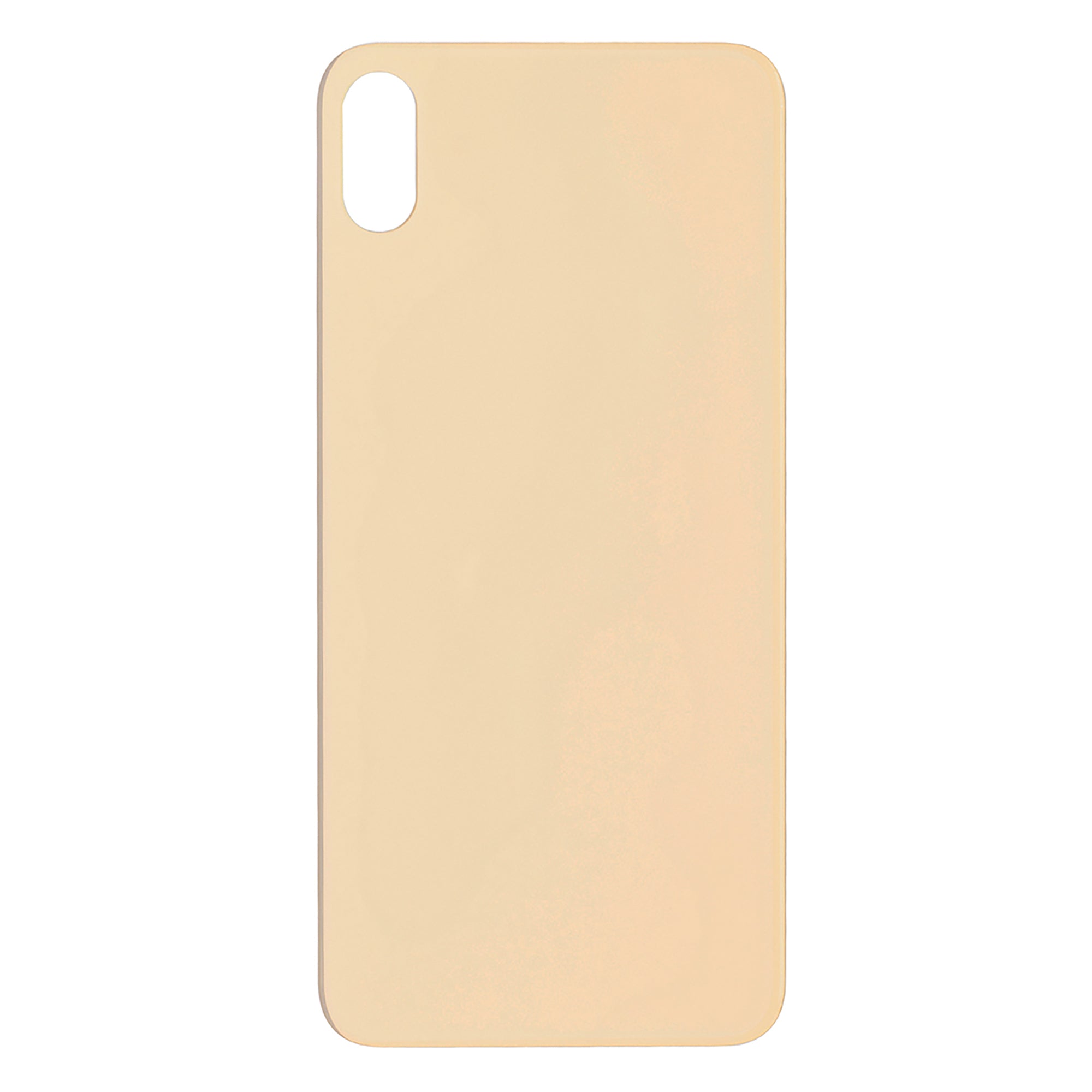 For Apple iPhone XS Max Back Glass, Enlarged Camera Frame Gold Compatible