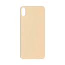 For Apple iPhone XS Max Back Glass, Enlarged Camera Frame Gold Compatible
