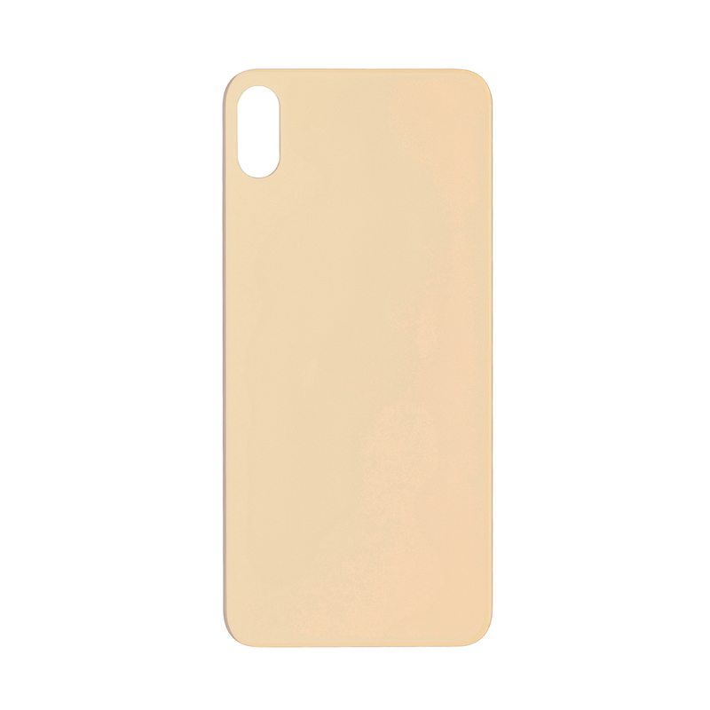 For iPhone Xs Max Extra Glass Gold (Enlarged camera frame)