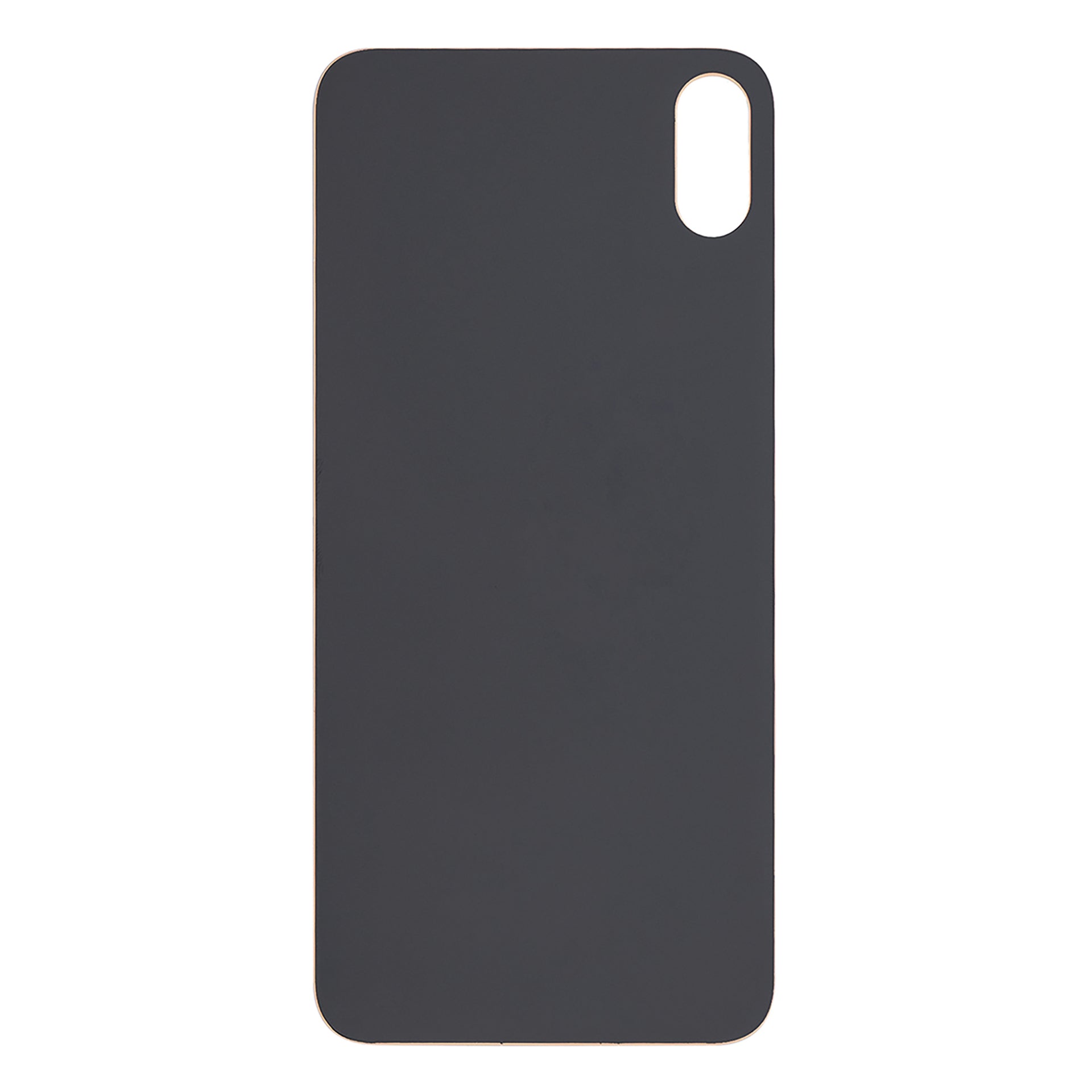 For Apple iPhone XS Max Back Glass, Enlarged Camera Frame Gold Compatible