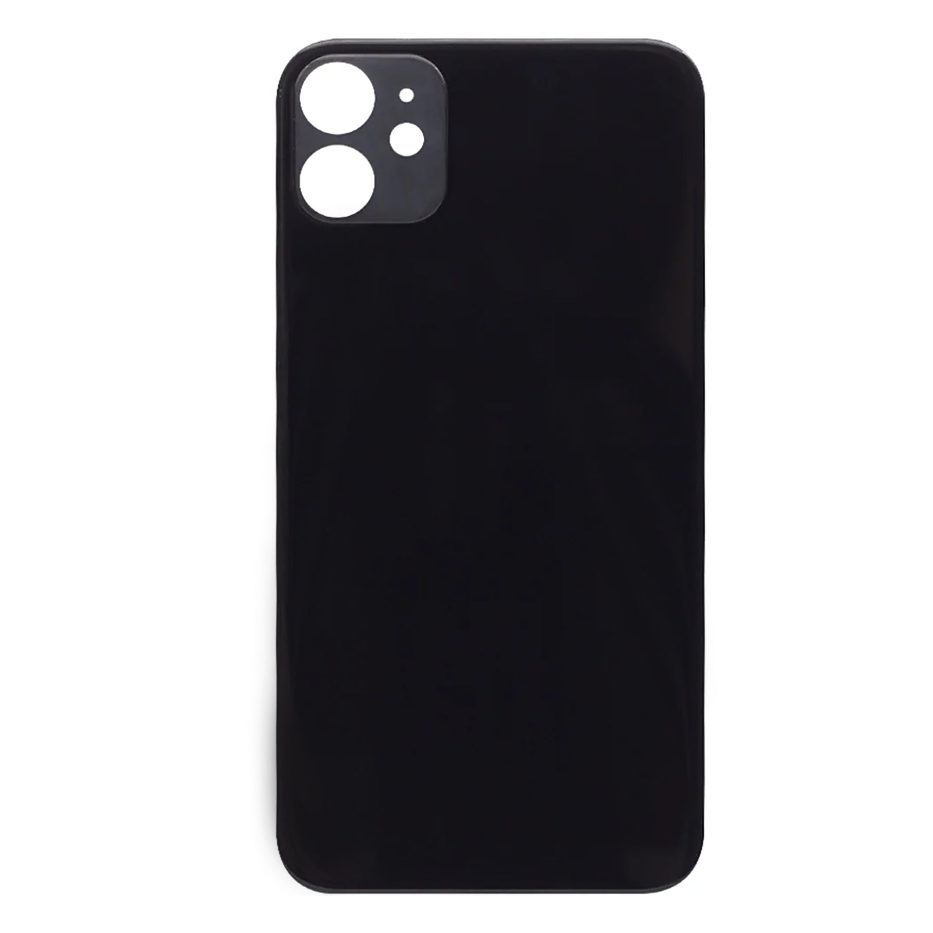For Apple iPhone 11 Back Glass, Enlarged Camera Frame Black Compatible