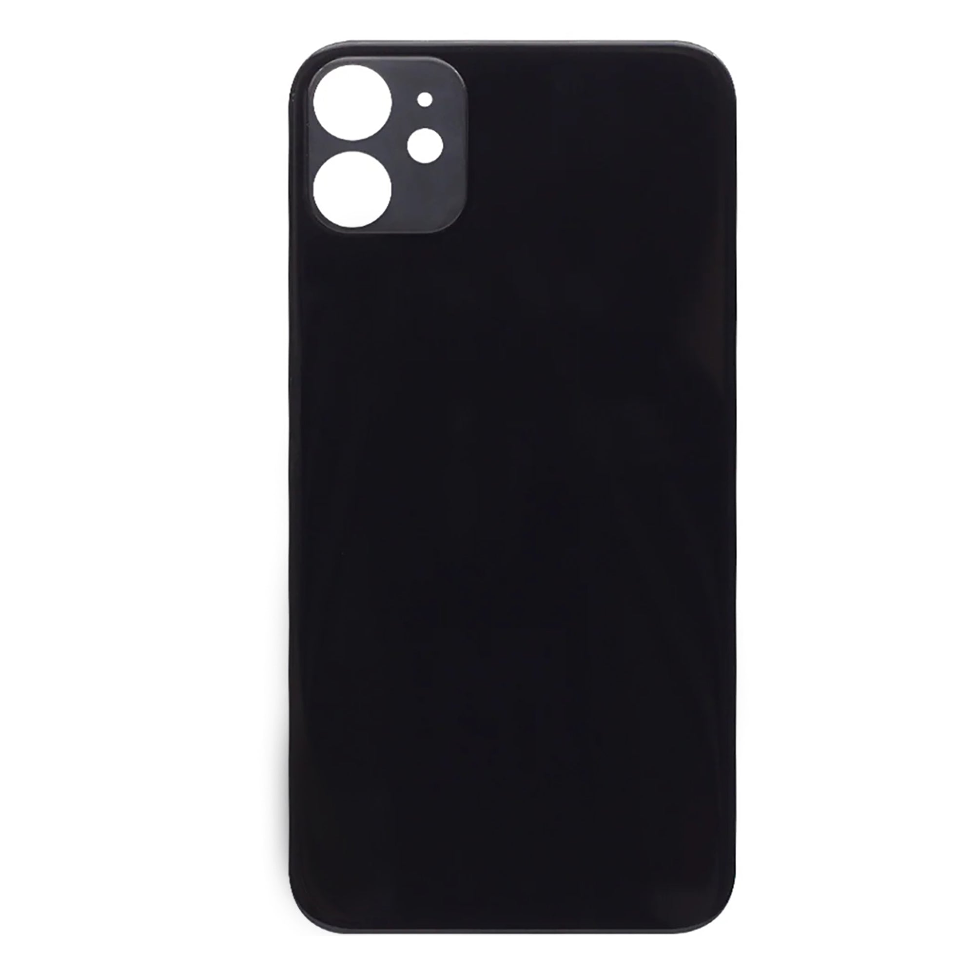 For Apple iPhone 11 Back Glass, Enlarged Camera Frame Black Compatible