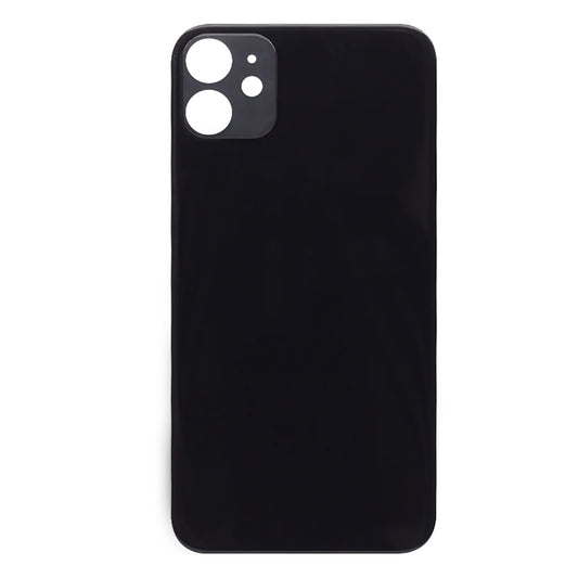 For Apple iPhone 11 Back Glass, Enlarged Camera Frame Black Compatible