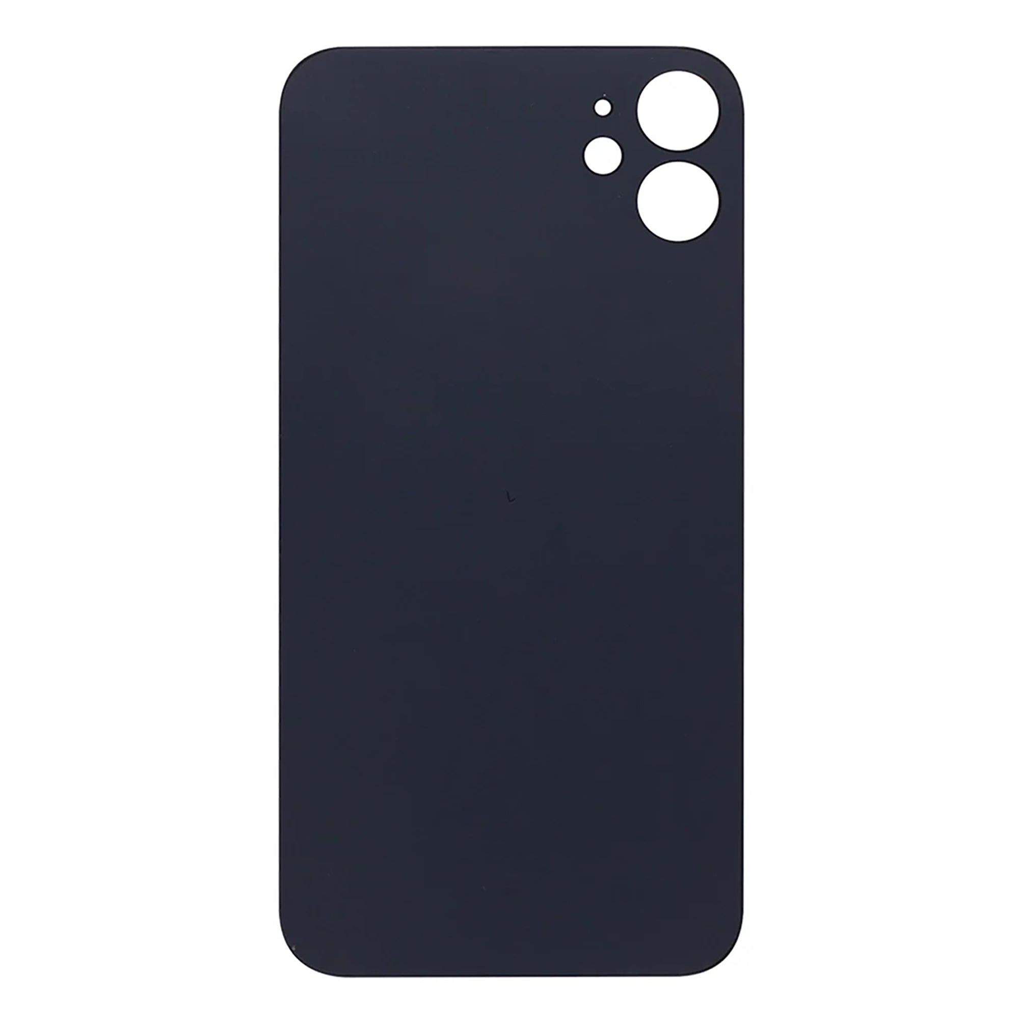 For Apple iPhone 11 Back Glass, Enlarged Camera Frame Black Compatible