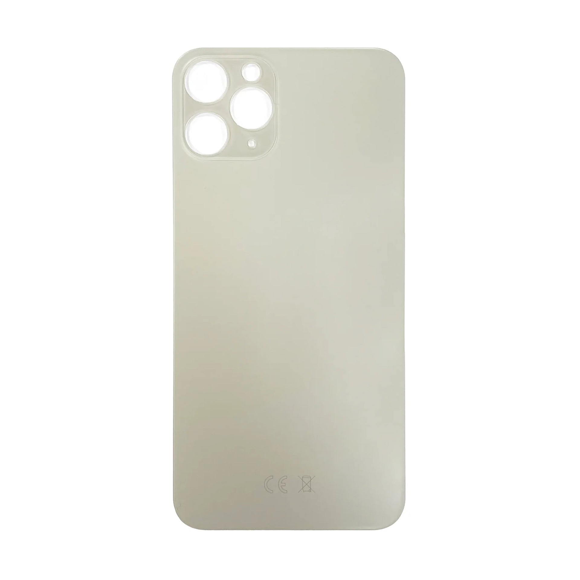 For Apple iPhone 11 Pro Back Glass, Enlarged Camera Frame White Compatible