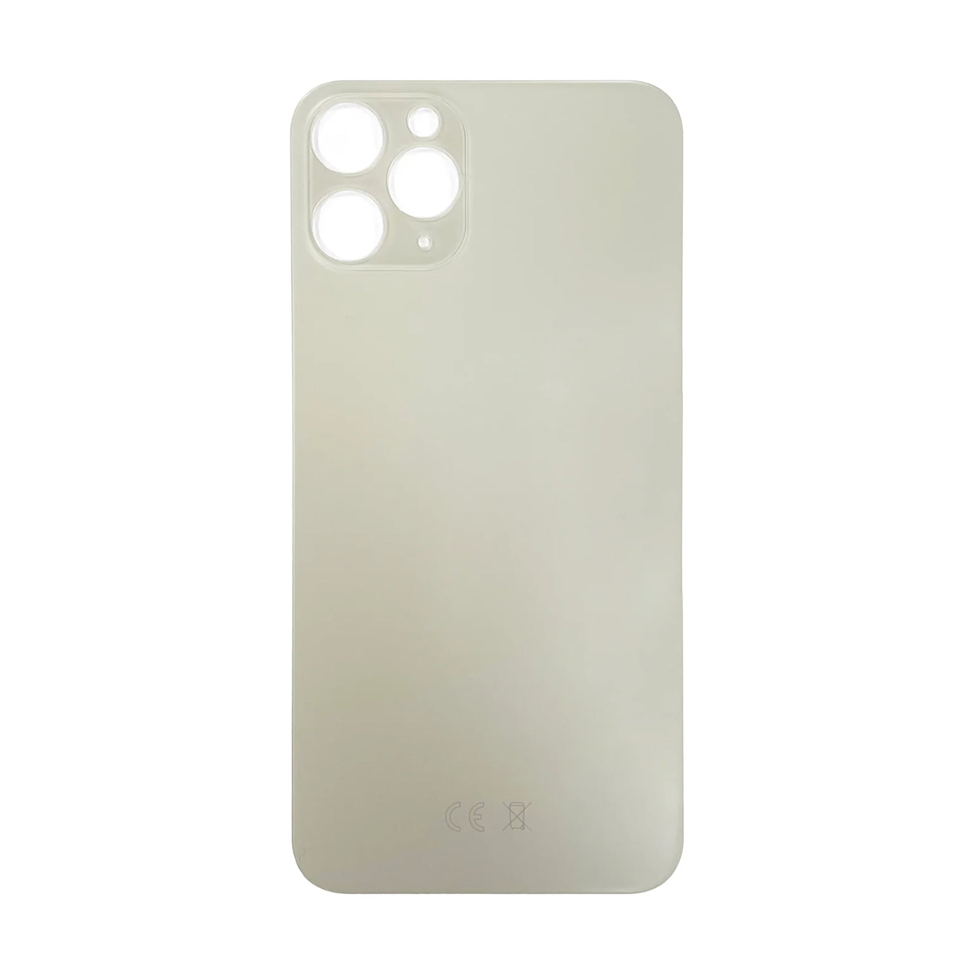 For Apple iPhone 11 Pro Back Glass, Enlarged Camera Frame White Compatible