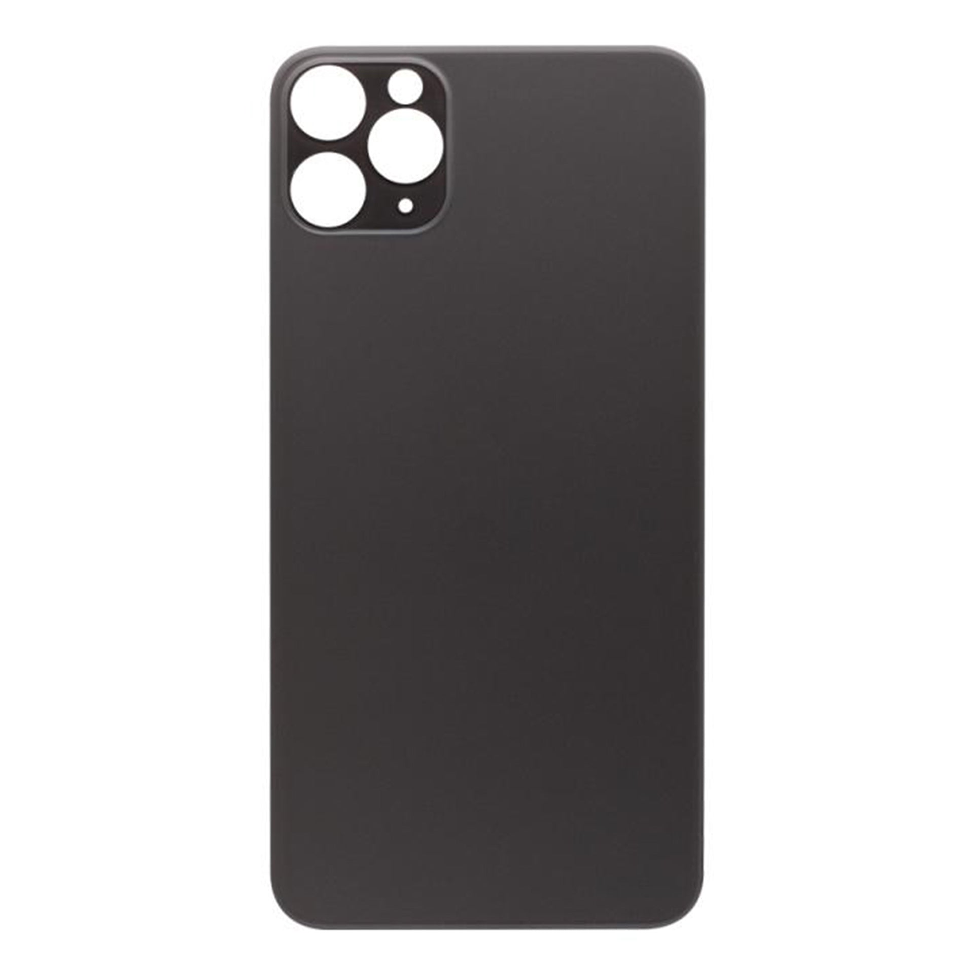 For Apple iPhone 11 Pro Max Back Glass, Enlarged Camera Frame Black Compatible