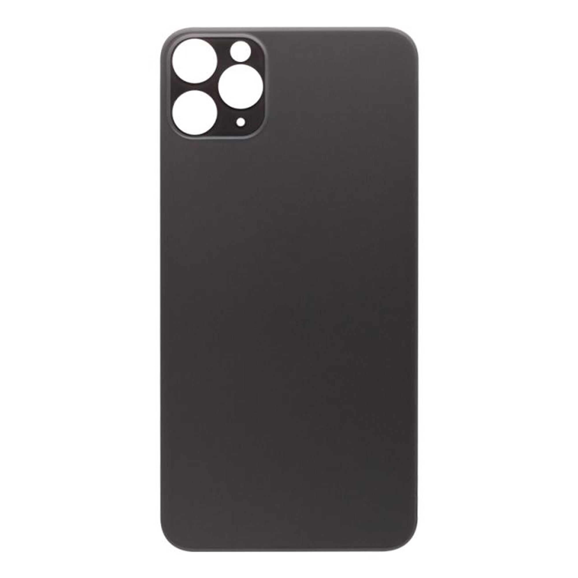 For Apple iPhone 11 Pro Max Back Glass, Enlarged Camera Frame Black Compatible