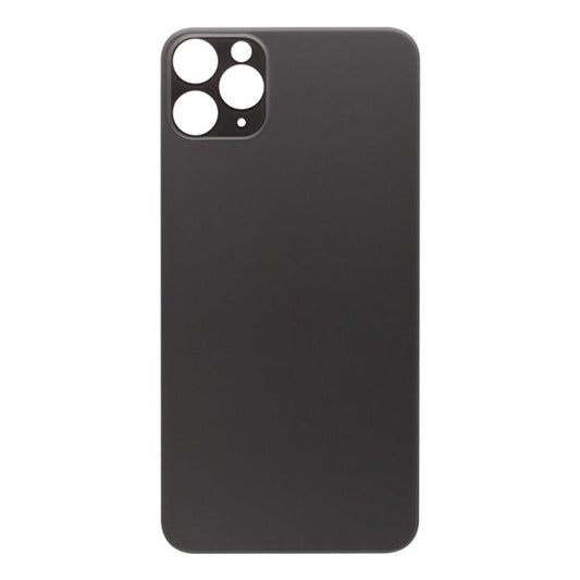 For Apple iPhone 11 Pro Max Back Glass, Enlarged Camera Frame Black Compatible