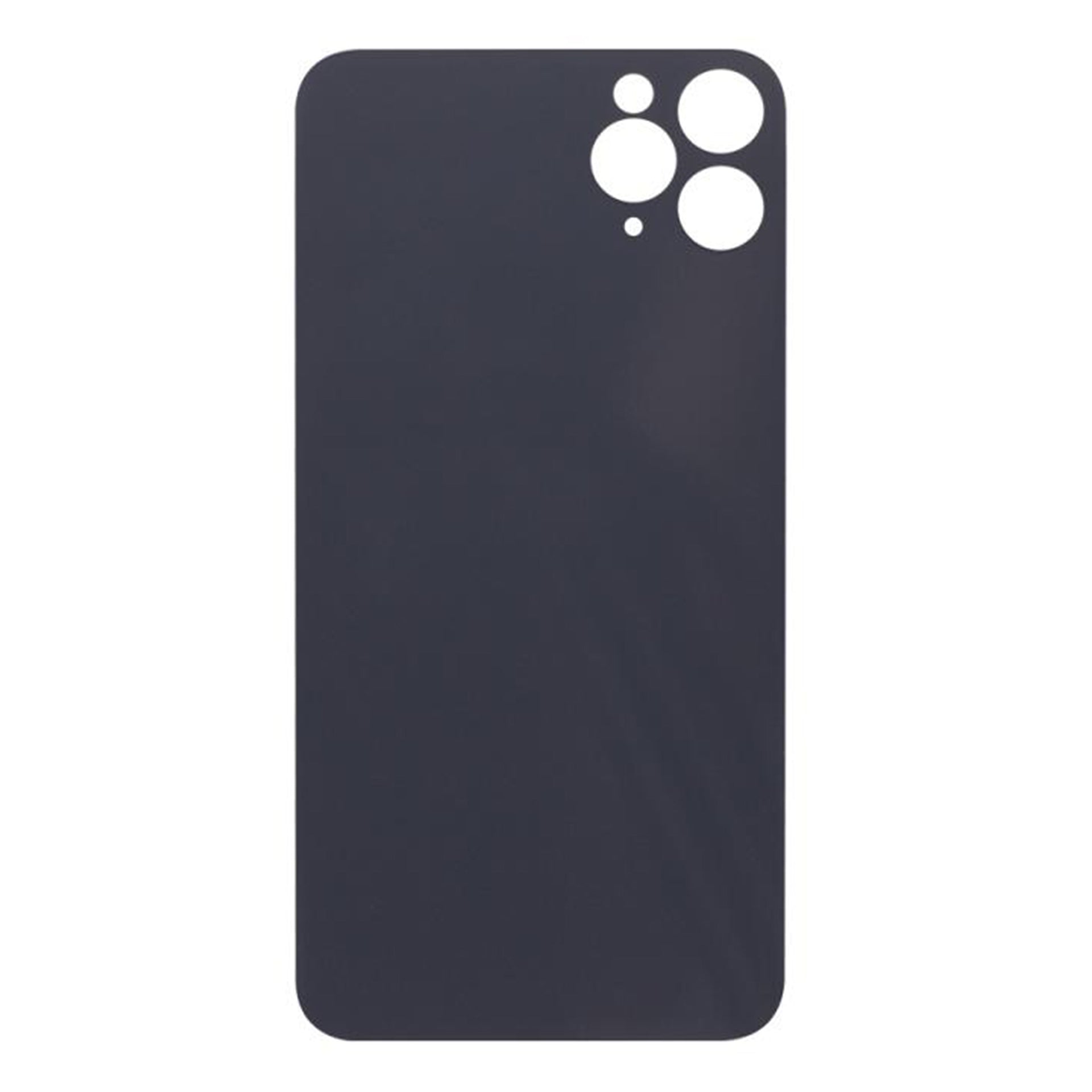 For Apple iPhone 11 Pro Max Back Glass, Enlarged Camera Frame Black Compatible