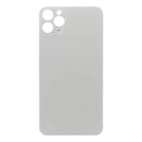For Apple iPhone 11 Pro Max Back Glass, Enlarged Camera Frame White Compatible