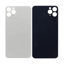For Apple iPhone 11 Pro Max Back Glass, Enlarged Camera Frame White Compatible
