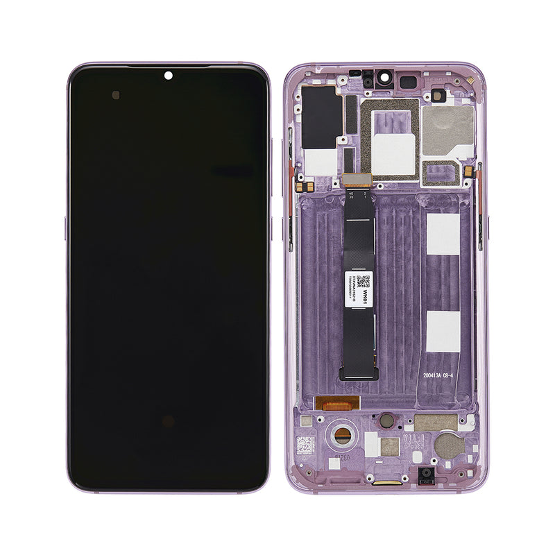 Xiaomi Mi 9 Display And Digitizer With Frame Purple OEM