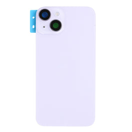 For Apple iPhone 14 Back Glass Without NFC, Enlarged Camera Frame Purple Compatible