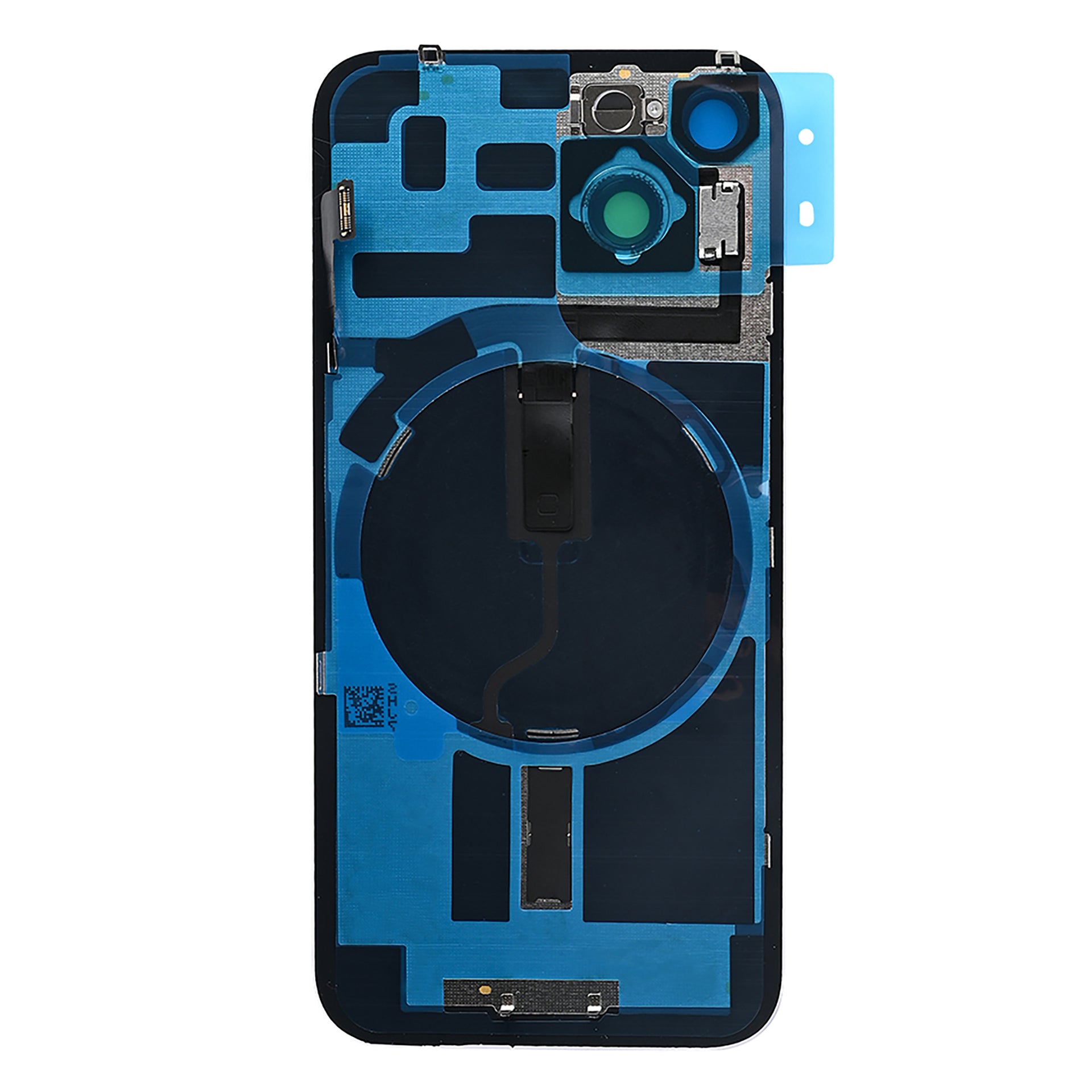 For Apple iPhone 14 Back Glass Without NFC, Enlarged Camera Frame Purple Compatible