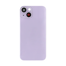 For Apple iPhone 14 Back Glass Without NFC, Enlarged Camera Frame Purple Compatible
