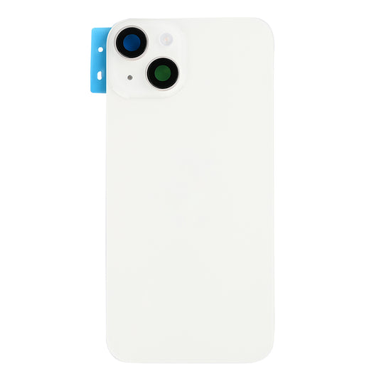 For Apple iPhone 14 Back Glass Without NFC, Enlarged Camera Frame Starlight Compatible