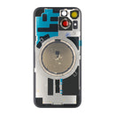 For Apple iPhone 14 Back Glass Without NFC, Enlarged Camera Frame Starlight Compatible