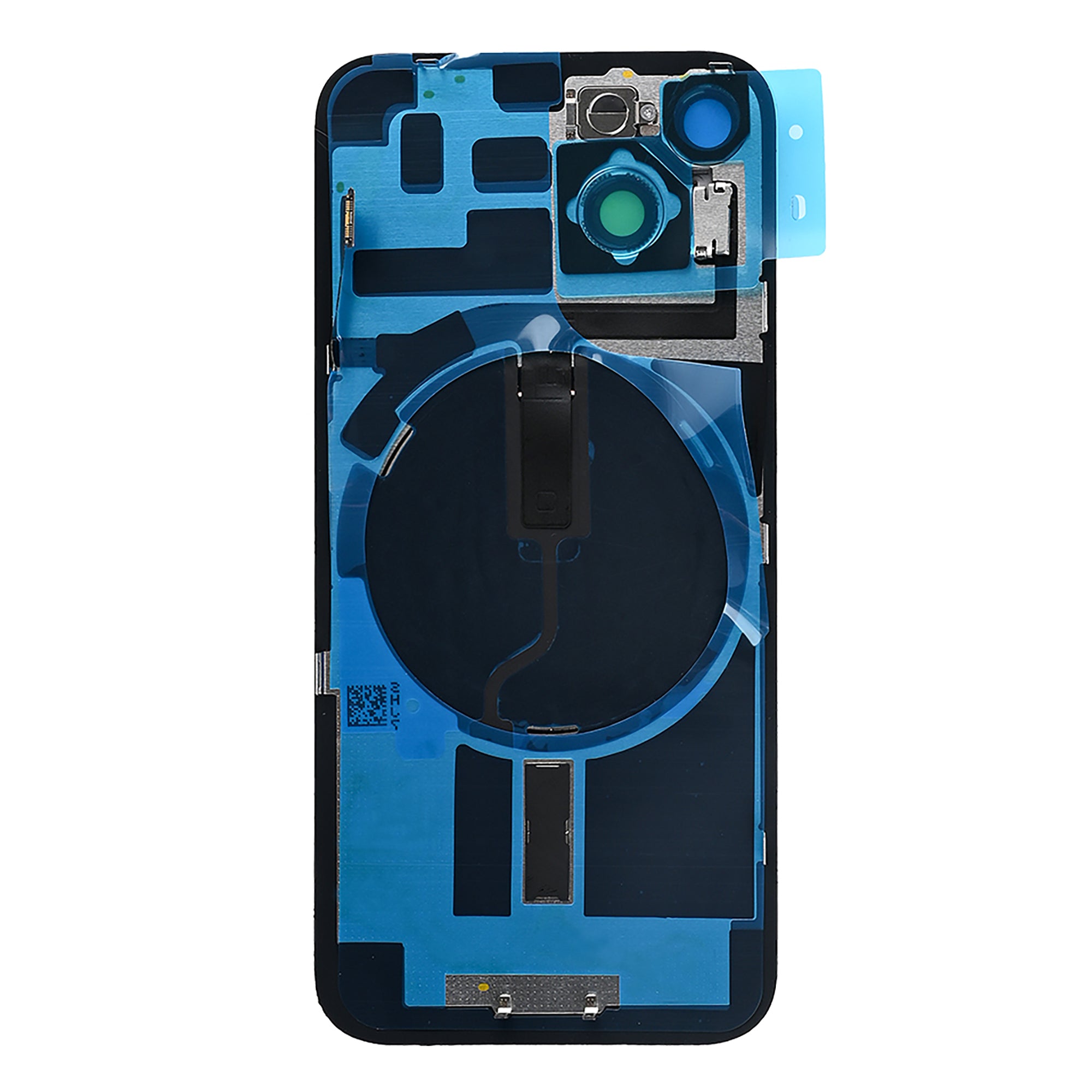 For Apple iPhone 14 Back Glass Without NFC, Enlarged Camera Frame Starlight Compatible