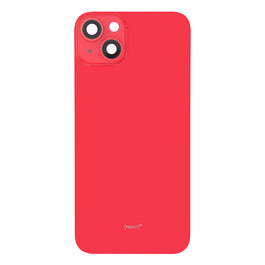 For Apple iPhone 14 Back Glass Without NFC, Enlarged Camera Frame Red Compatible