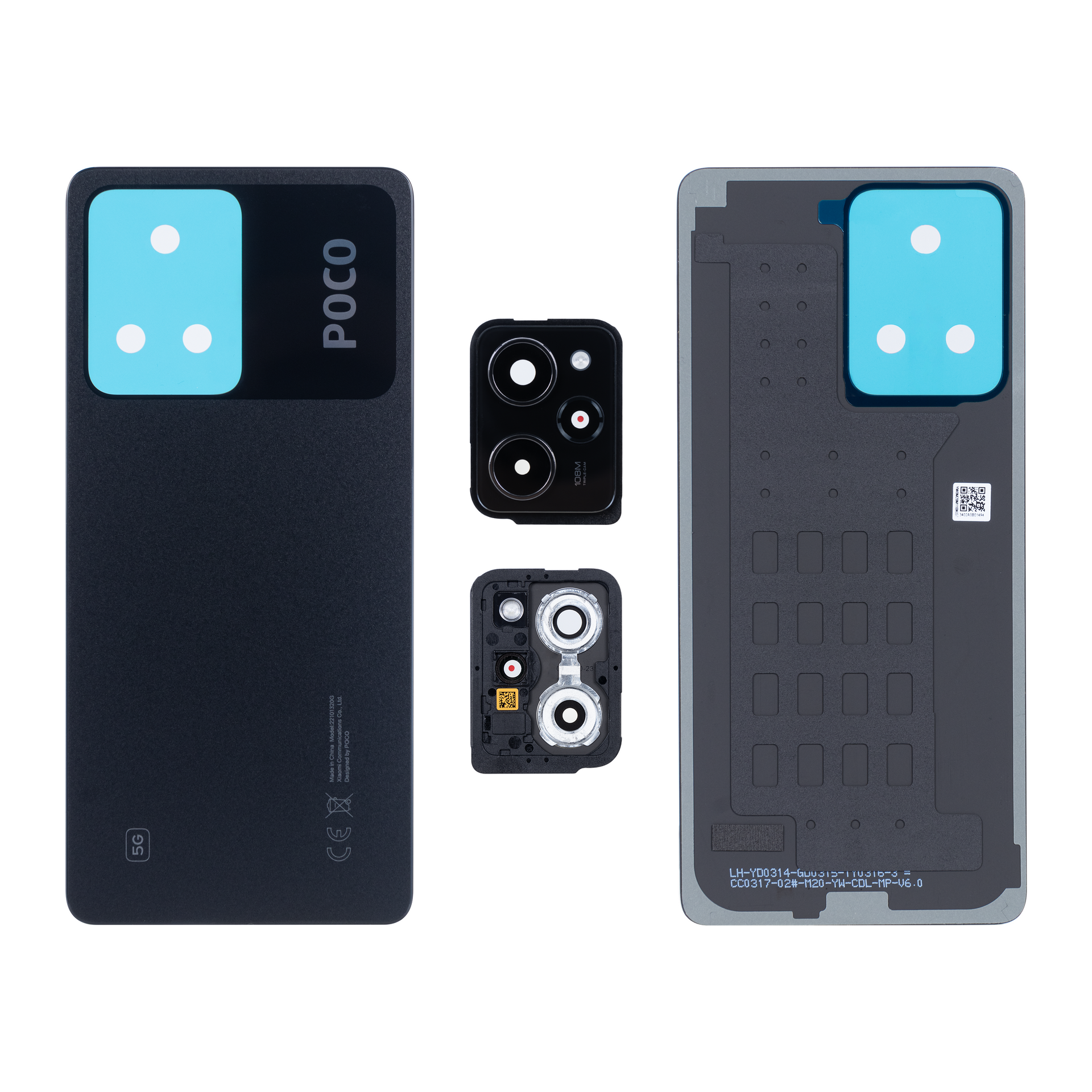 Xiaomi Poco X5 Pro 5G Back Cover With Lens Astral Black OEM