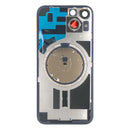 For Apple iPhone 14 Plus Back Glass Without NFC, Enlarged Camera Frame Yellow Compatible