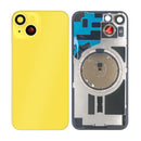 For Apple iPhone 14 Plus Back Glass Without NFC, Enlarged Camera Frame Yellow Compatible