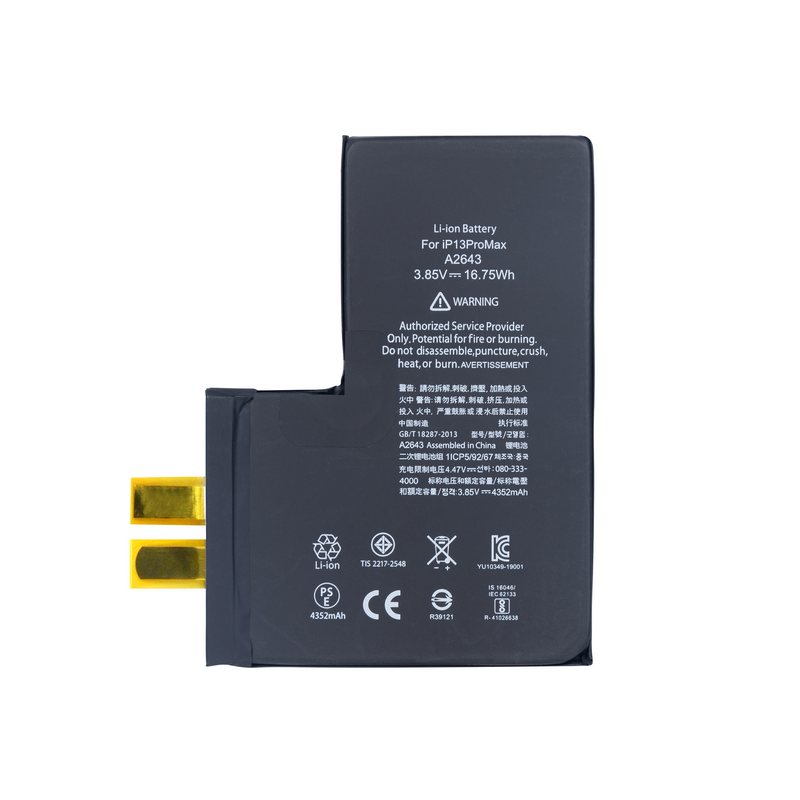 For iPhone 13 Pro Max Battery (Spot Welding Required) 4352mAh No BMS / IC