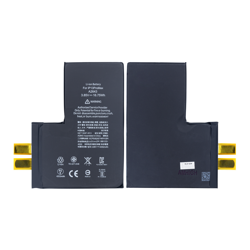 For iPhone 13 Pro Max Battery (Spot Welding Required) 4352mAh No BMS / IC