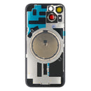 For Apple iPhone 14 Plus Back Glass Without NFC, Enlarged Camera Frame Blue Compatible