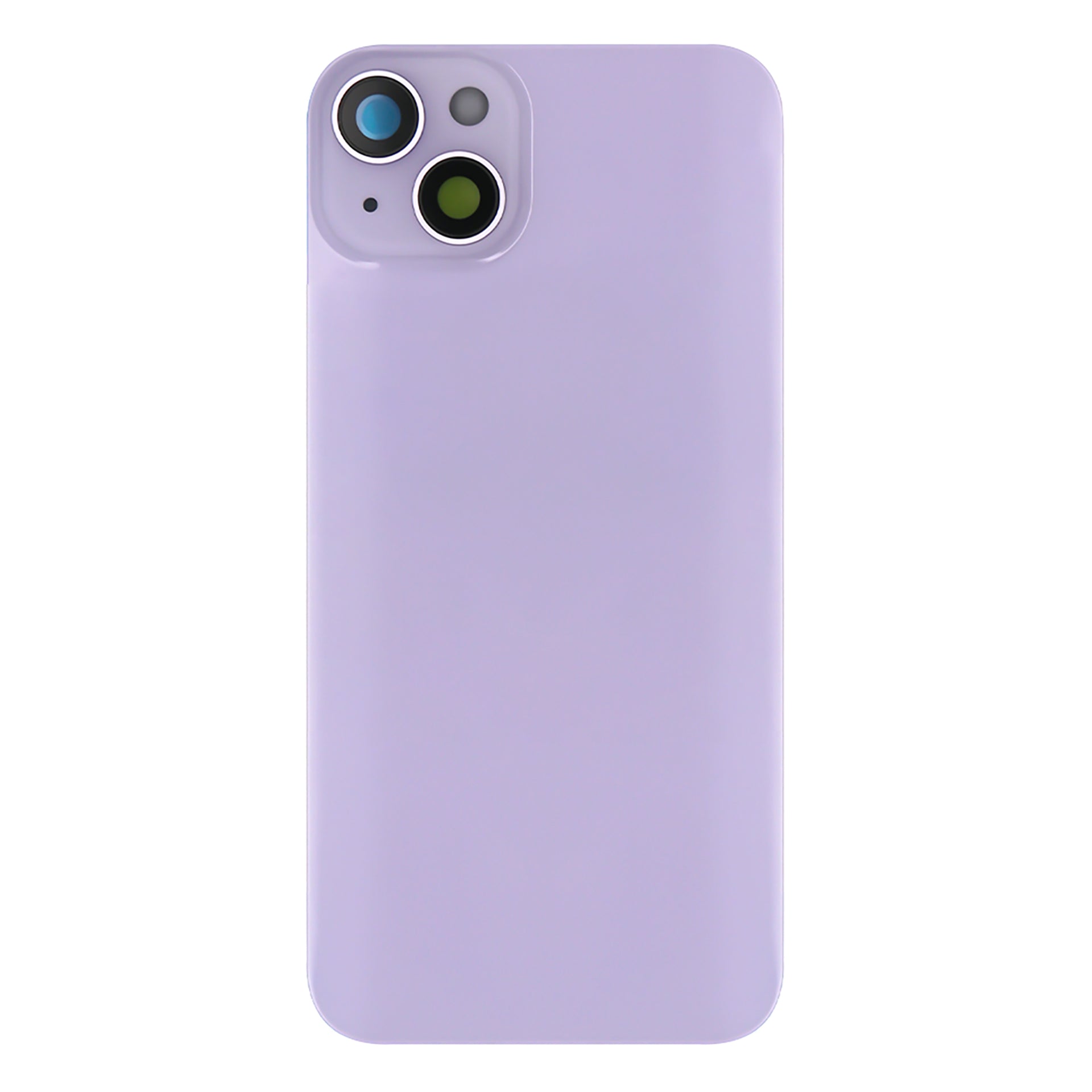 For Apple iPhone 14 Plus Back Glass Without NFC, Enlarged Camera Frame Purple Compatible
