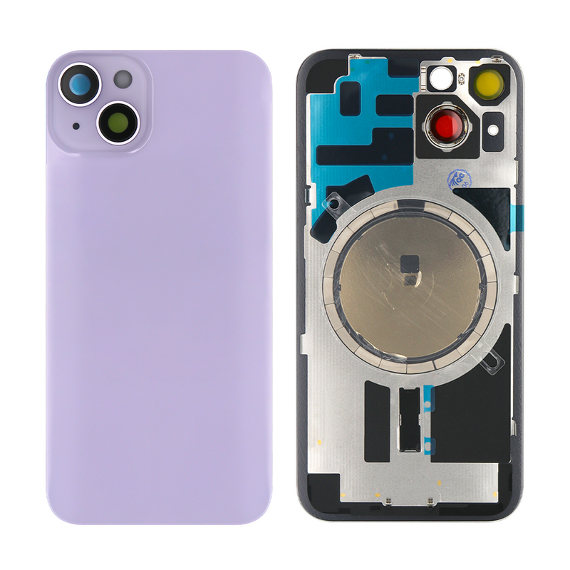 For iPhone 14 Plus Extra Glass Purple (Enlarged Camera Frame)