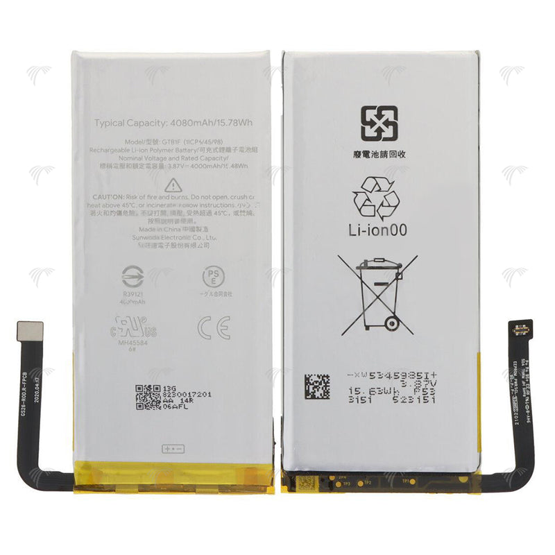 Google Pixel 5 GD1YQ, GTT9Q Battery GTB1F